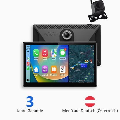 Universelles Auto-Multimedia-System mit Apple CarPlay, Android Auto und Videoaufzeichnung (Modell 2026)